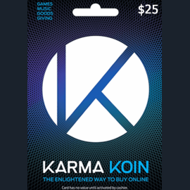 Thẻ Karma Koin US Giá Rẻ Karma Koin 25 USD