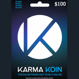 Thẻ Karma Koin US Giá Rẻ Karma Koin 100 USD