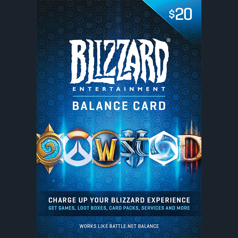 Card 20 USD Mua bán thẻ Blizzard tự động 24/7