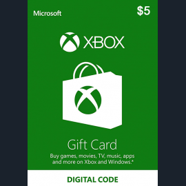 Thẻ Xbox Microsoft US Giá Rẻ Xbox Card 5 USD