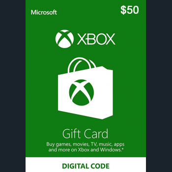 Thẻ Xbox Microsoft US Giá Rẻ Xbox Code 50 USD