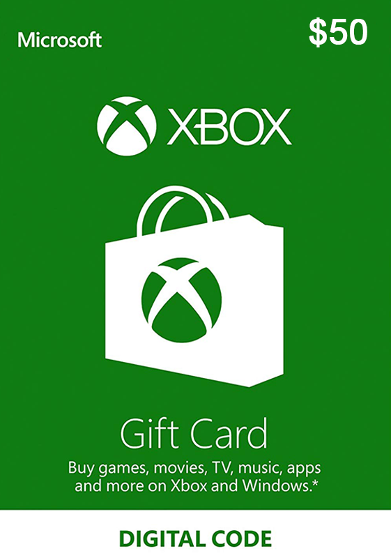 Thẻ Xbox Microsoft US Giá Rẻ Xbox Code 50 USD