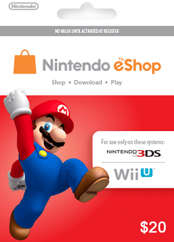 Thẻ Nintendo Eshop US Nintendo eShop 20 USD
