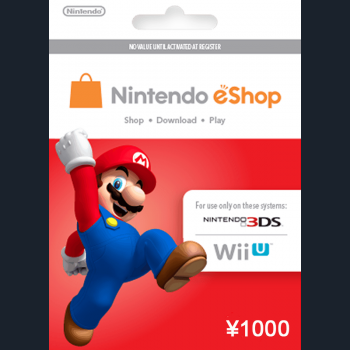 Nintendo eShop 1000 YEN  - Mua bán thẻ Nintendo Eshop tự động 24/7