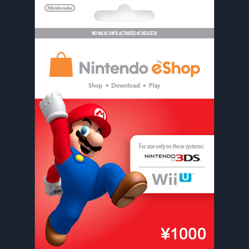 Nintendo eShop 1000 YEN  - Mua bán thẻ Nintendo Eshop tự động 24/7