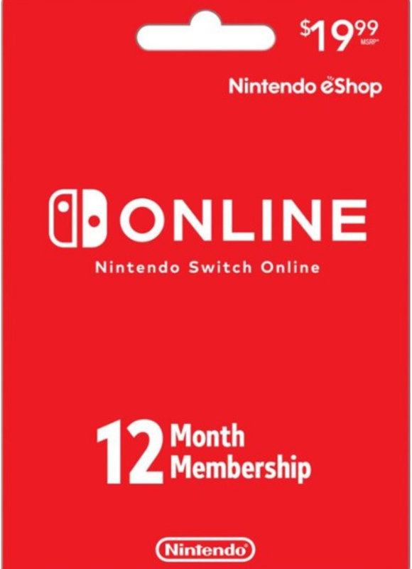 Thẻ Nintendo Eshop US Nintendo Switch Online Membership 12 Months